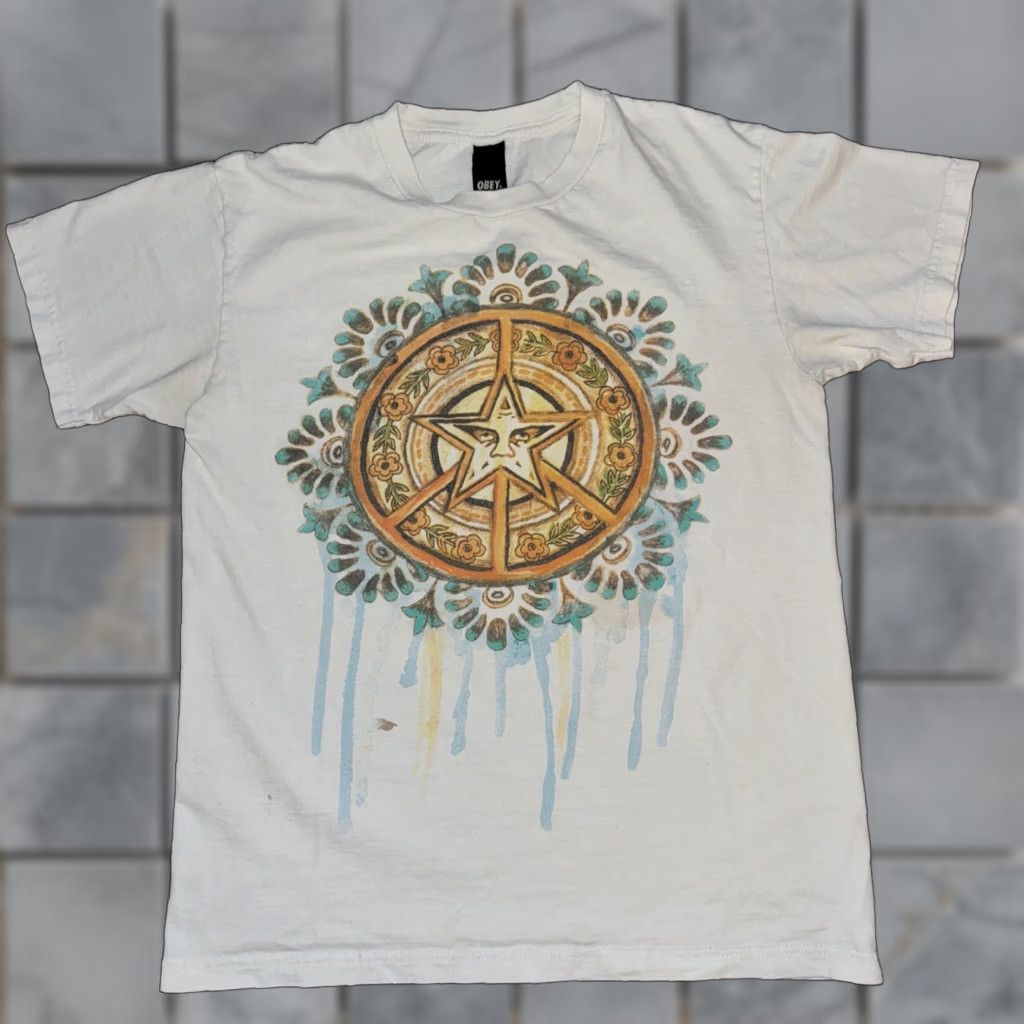 Obey VINTAGE Obey T-Shirt Small Mens White 18x24 2000s Y2K Size US S / EU 44-46 / 1 - 1 Thumbnail