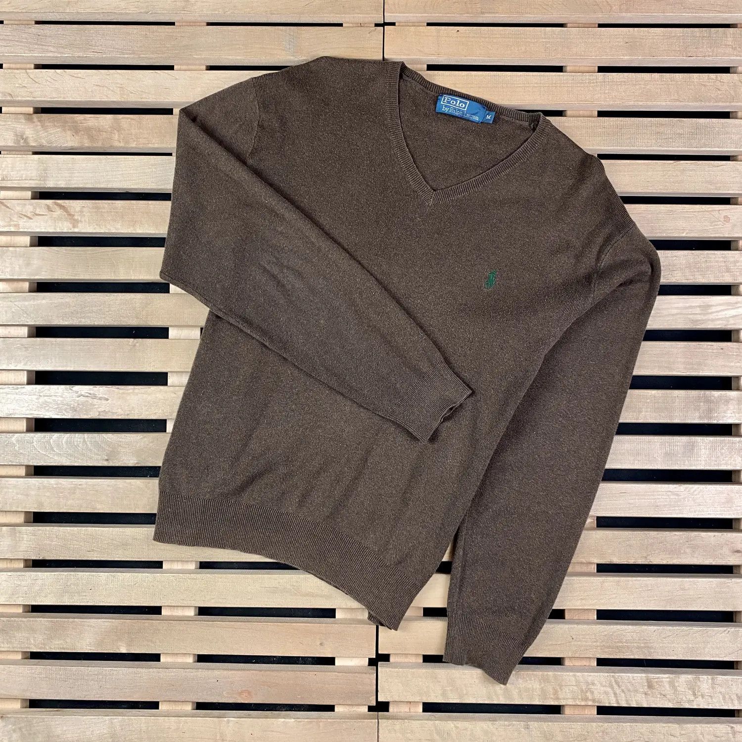 Polo Ralph Lauren × Ralph Lauren × Vintage Mens Sweater Long Sleeve Polo by Ralph Lauren Vintage Size M Size US M / EU 48-50 / 2 - 1 Thumbnail