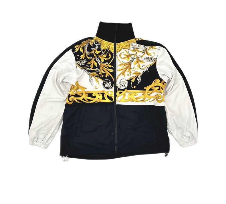 Versace Versace Baroque print zip-up stand-up collar jacket coat Size US M / EU 48-50 / 2 - 2 Thumbnail