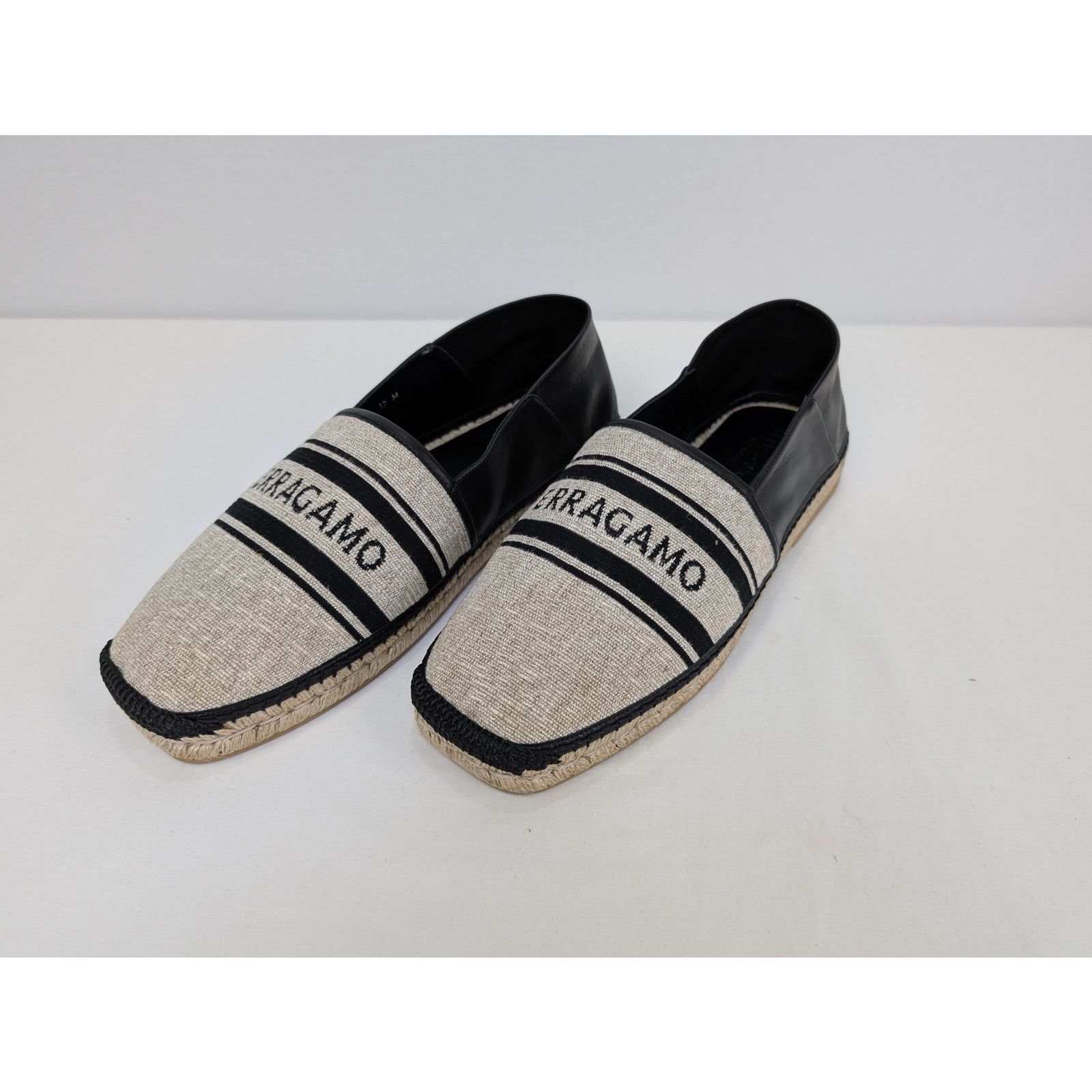 Salvatore Ferragamo o1rshd1 Jacquard canvas espadrilles shoe in multicolor Size US 12 / EU 45 - 7 Thumbnail