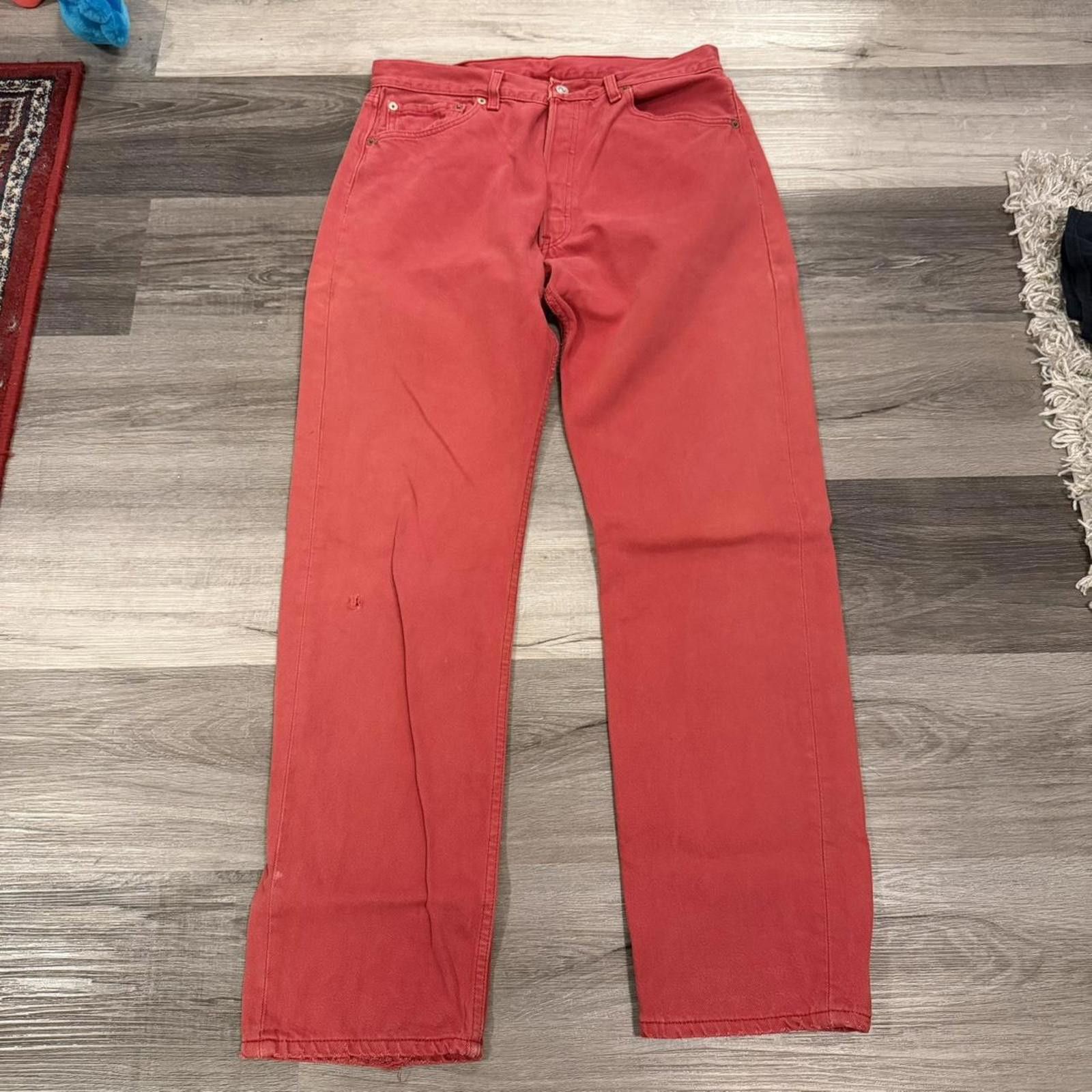 Levi's vintage Levi’s 501 jeans made in USA RED 90s 34x32 Size US 34 / EU 50 - 1 Thumbnail