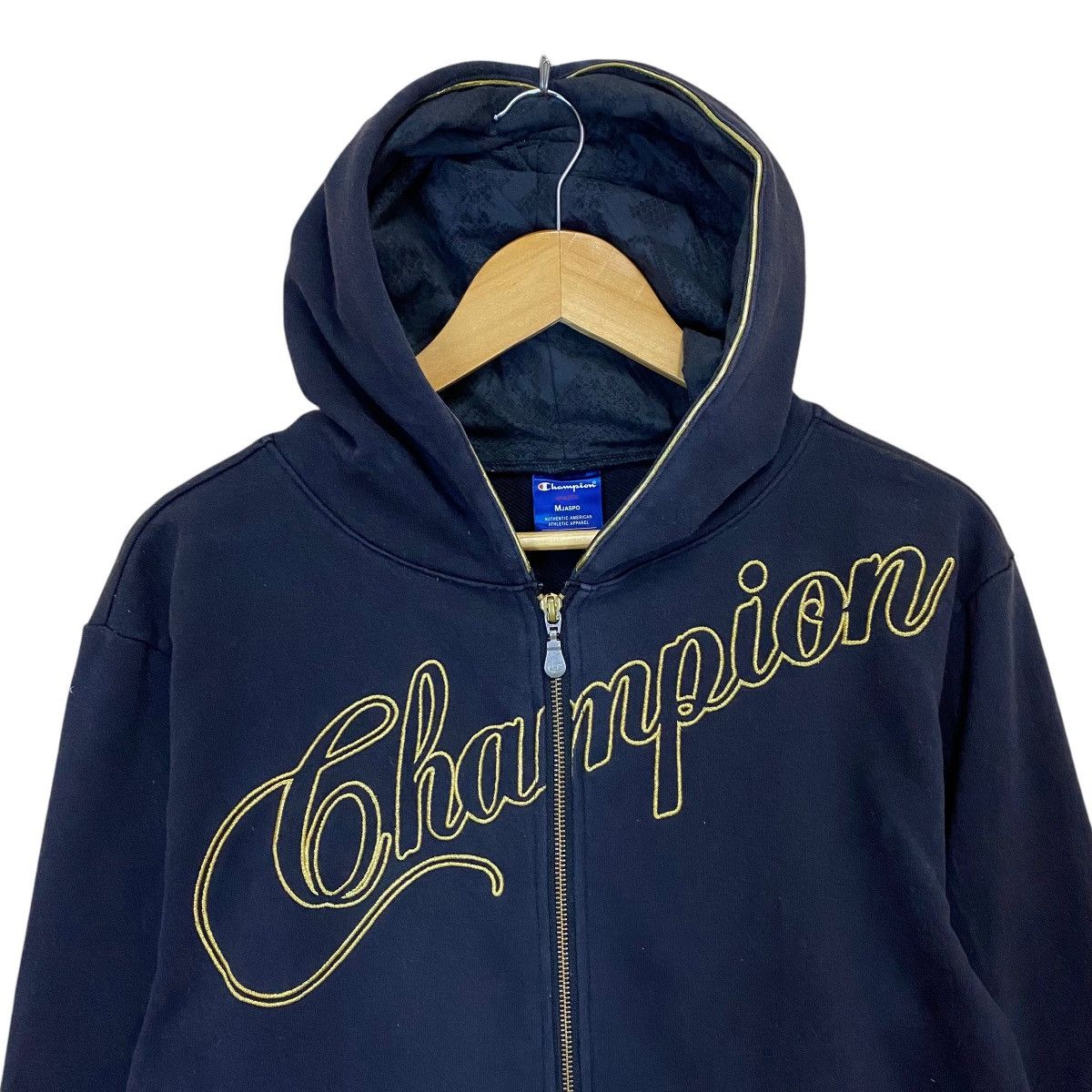 Champion × Japanese Brand Champion Big Logo Embroidered Fullzip Hoodies Size US M / EU 48-50 / 2 - 4 Thumbnail