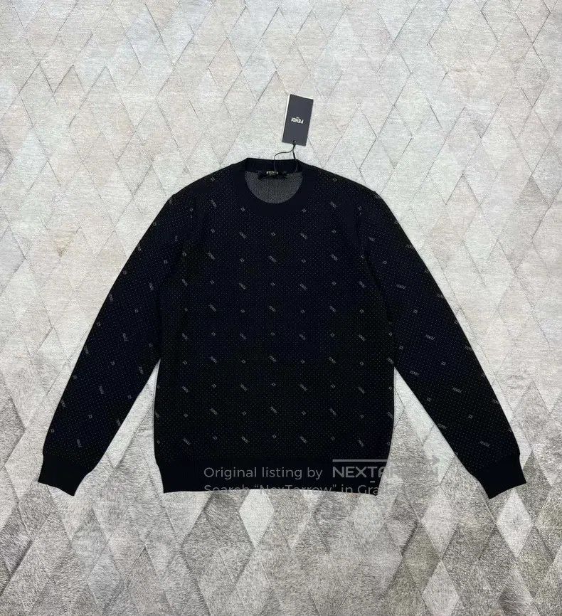Fendi Fendi Logo Embroidered Sweater, Full Body Logo Embroidery Size US M / EU 48-50 / 2 - 1 Thumbnail