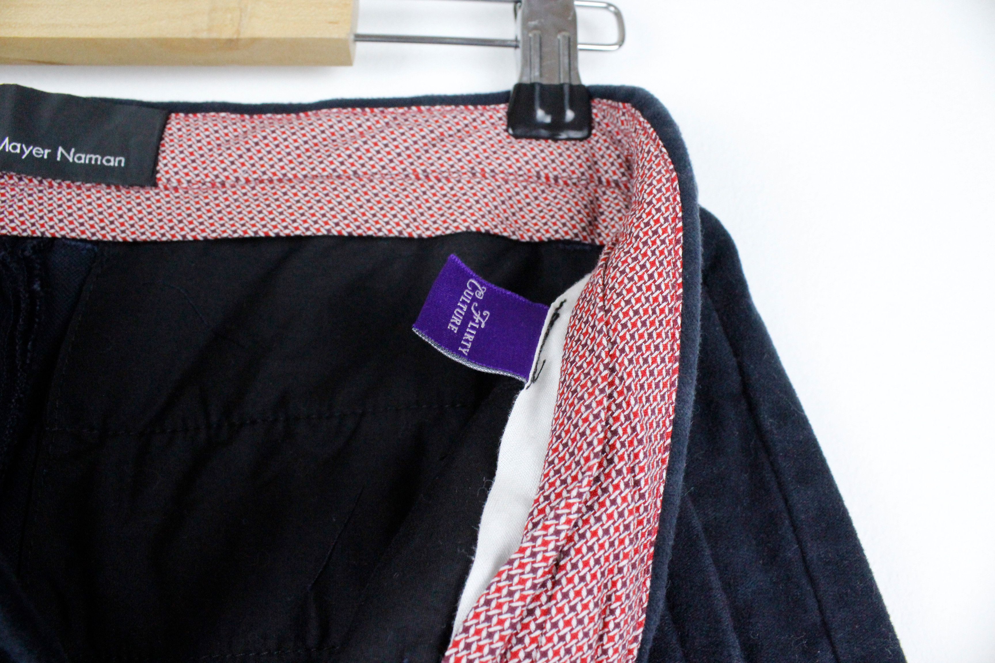 DAVID NAMAN × Velour David Mayer Naman Dark Navy Velour Trousers Pants Size US 30 / EU 46 - 6 Thumbnail