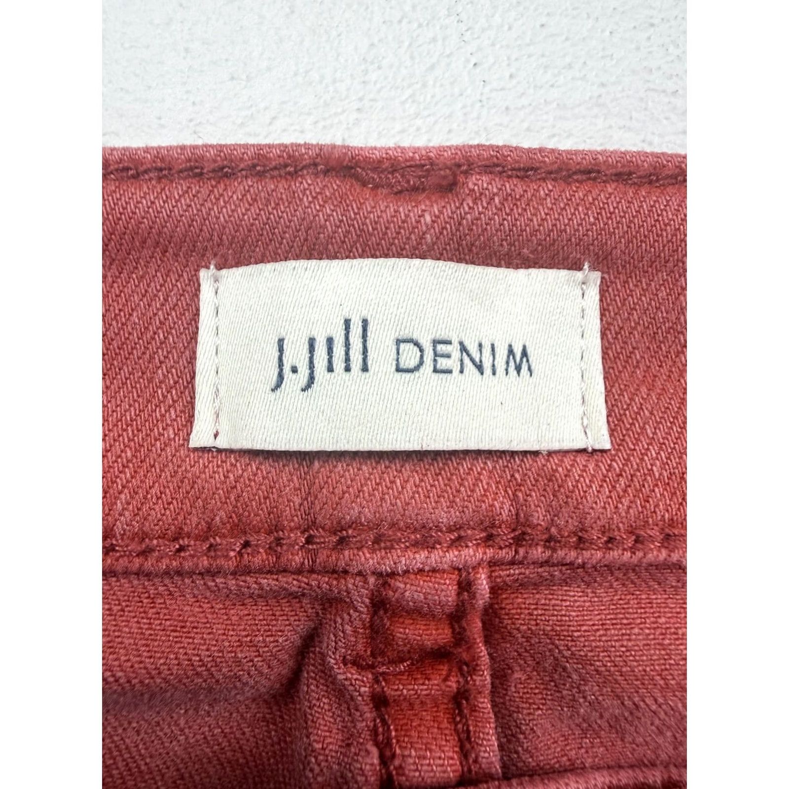 J. Jill J. Jill Womens 8P Red Cropped Jeans Cotton Blend Denim Pants Size 30" / US 8 / IT 44 - 4 Thumbnail