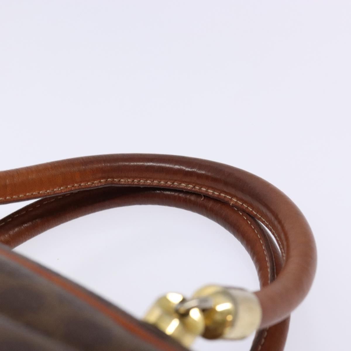 Celine CELINE Macadam Canvas Hand Bag Pvc Leather Brown Gold Size ONE SIZE - 8 Thumbnail