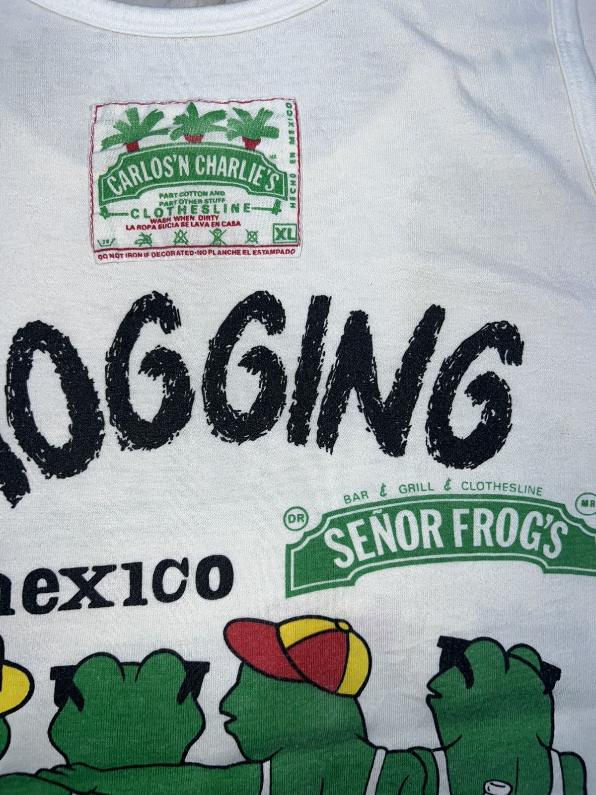 Vintage Vintage Carlos'n Charlie's "Frogging in Mexico" Singlet Size US M / EU 48-50 / 2 - 5 Thumbnail