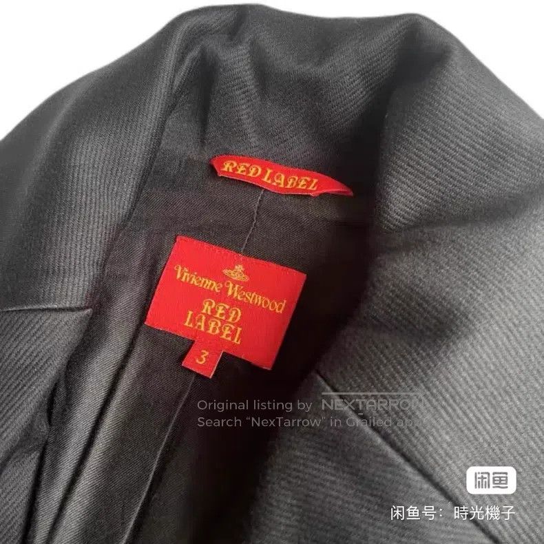 Vivienne Westwood Vivienne Westwood Used red label fitted waist suit jacket Size L / US 10 / IT 46 - 4 Thumbnail