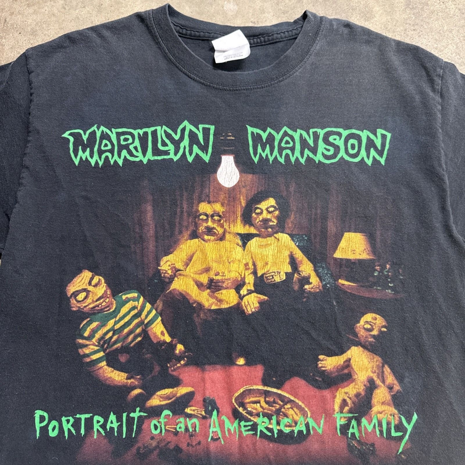 Band Tees Vintage Marilyn Manson Shirt Medium Y2K Portrait Of American Size US M / EU 48-50 / 2 - 2 Thumbnail