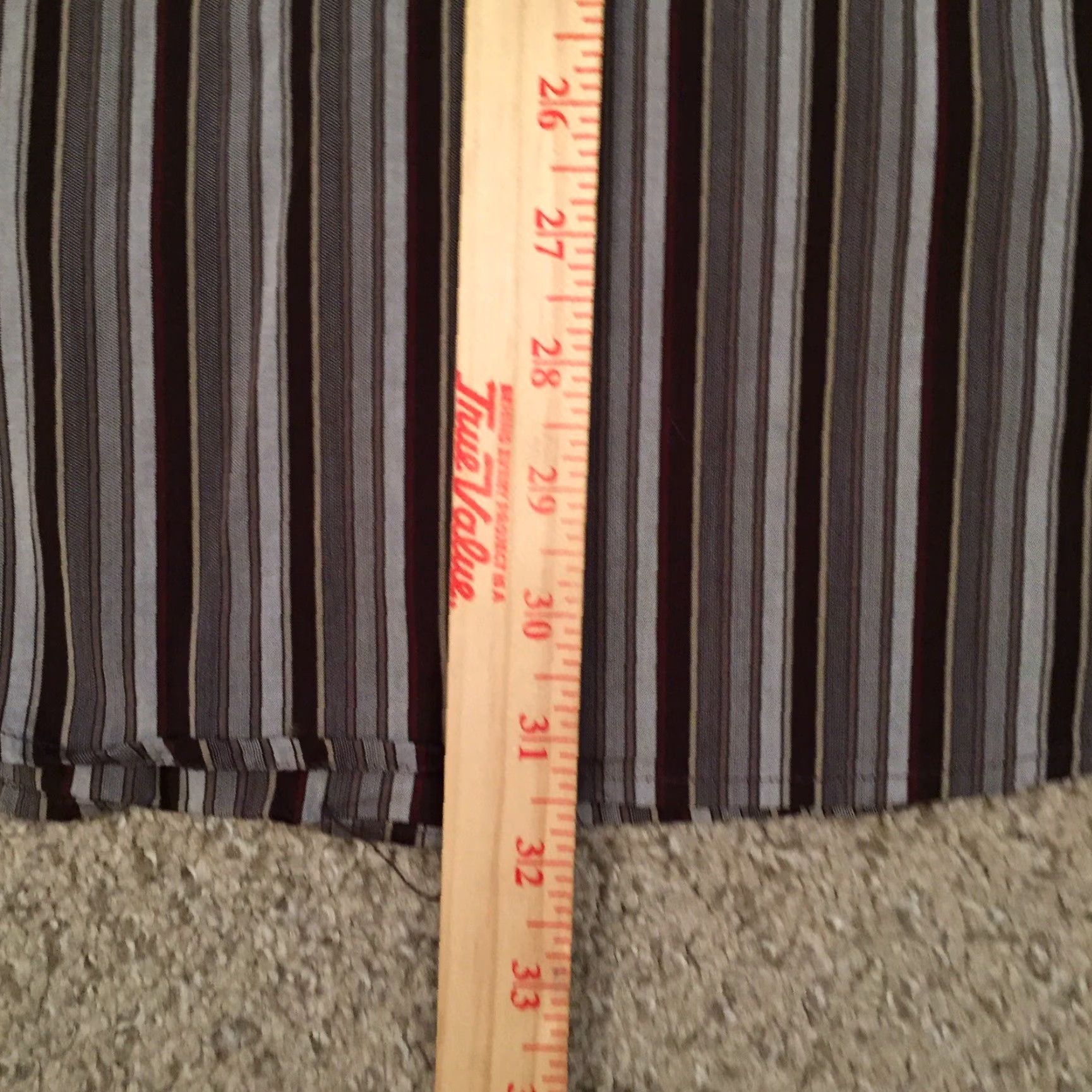 Perry Ellis Perry Ellis Shirt Men XL Brown Striped Long Sleeve Button-Up Regular Cotton Size US XL / EU 56 / 4 - 7 Thumbnail
