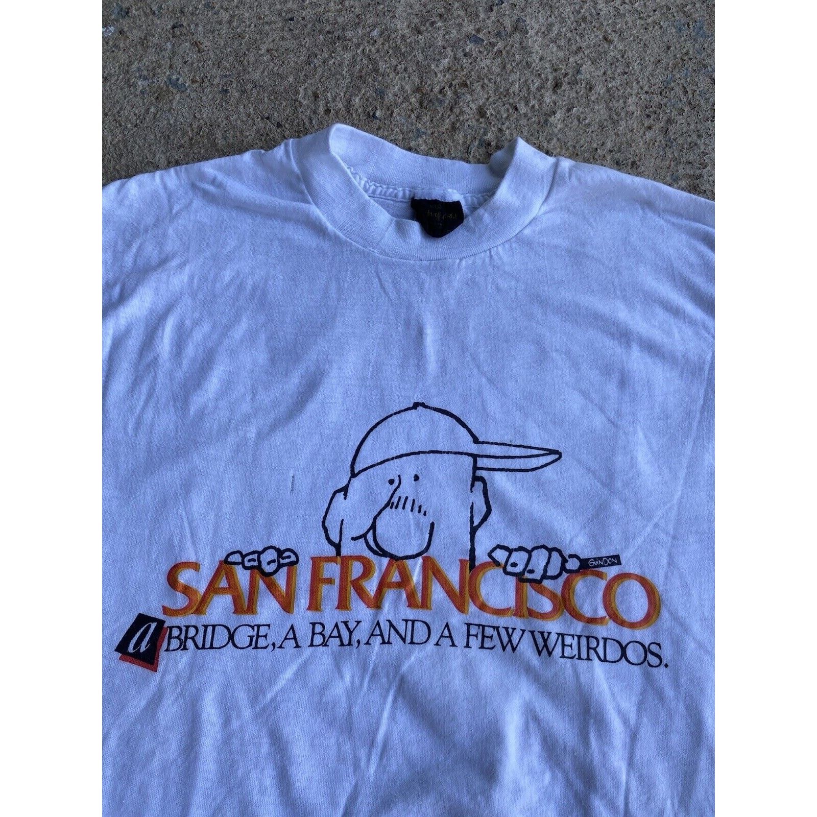 Vintage Vintage 90’s San Francisco Bridge Bay Shirt Distressed Used Size US M / EU 48-50 / 2 - 3 Thumbnail