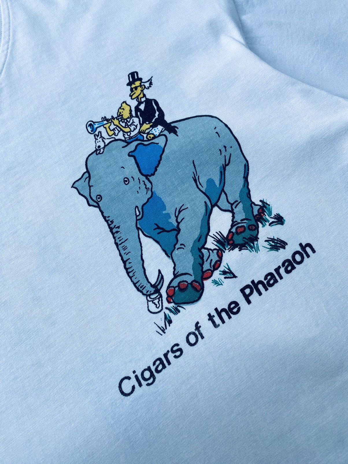 Vintage Vintage Tintin The Adventures Back Print Distressed Tees Size US L / EU 52-54 / 3 - 3 Thumbnail