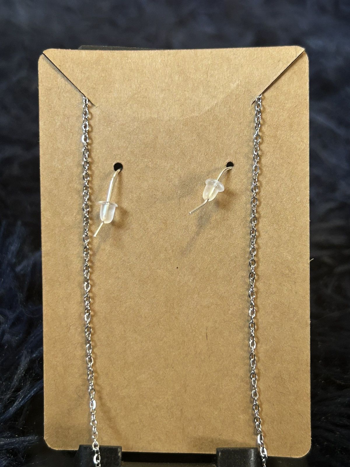 Handmade Handcrafted ombré crackle art glass necklace and earring set Size ONE SIZE - 3 Thumbnail