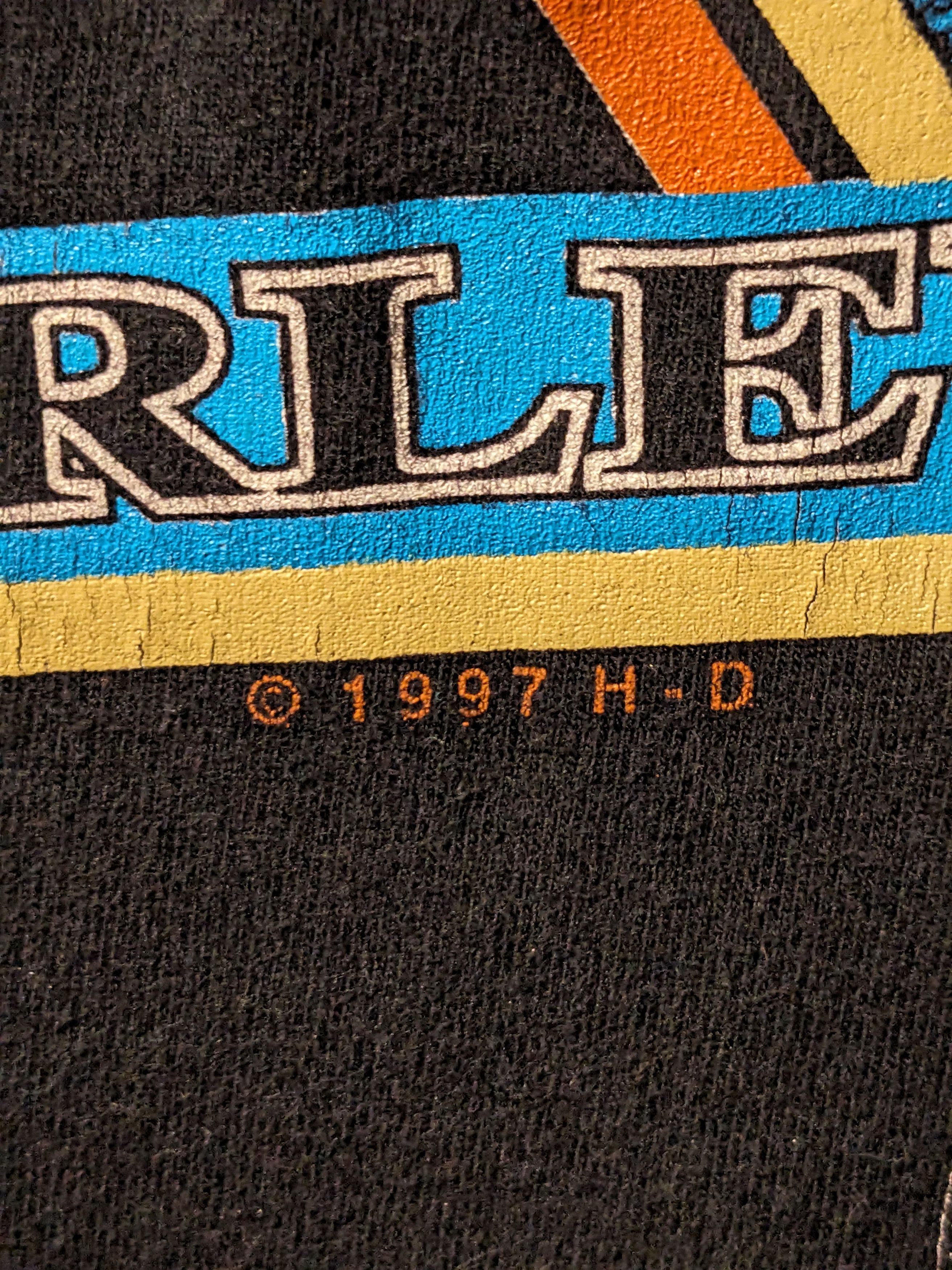 Harley Davidson × Vintage Vintage 1997 Harley Davidson Genuine Motorcycle T-Shirt Size US L / EU 52-54 / 3 - 3 Thumbnail