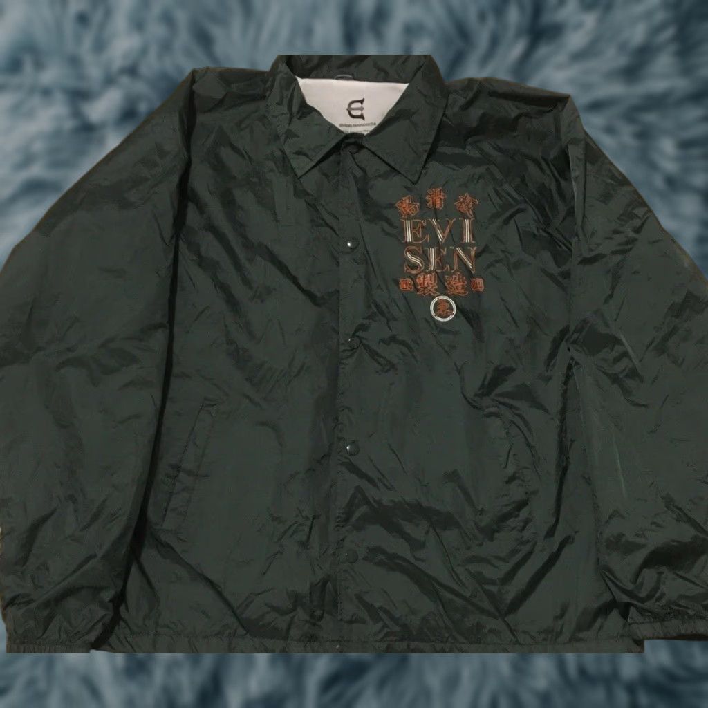 Vintage VINTAGE Evisen Skateboards Jacket XL Theories TOA Hopps Polar Isle Skate GX1000 Green 80s 90s Skateboarding Windbreaker Mens Size US XL / EU 56 / 4 - 1 Thumbnail