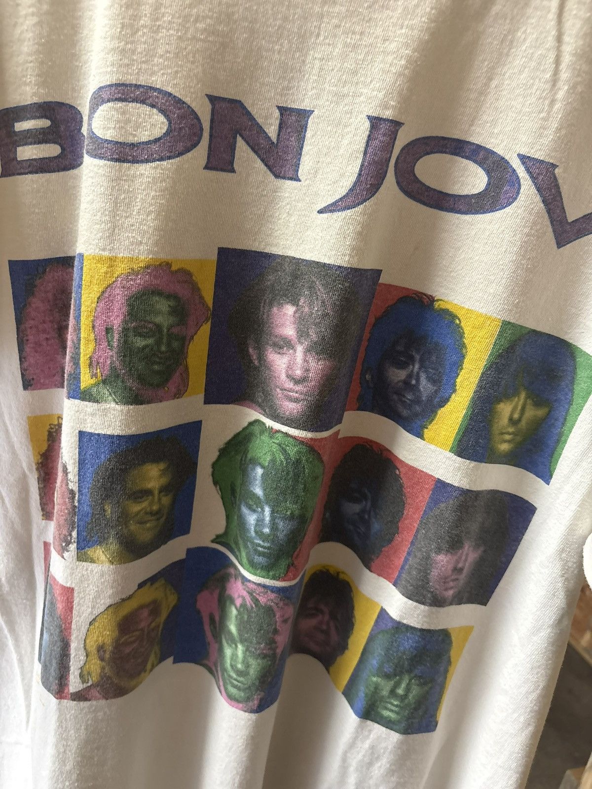 Band Tees 1993 Bon Jovi Keep The Faith Tour T-Shirt Size US XL / EU 56 / 4 - 4 Thumbnail