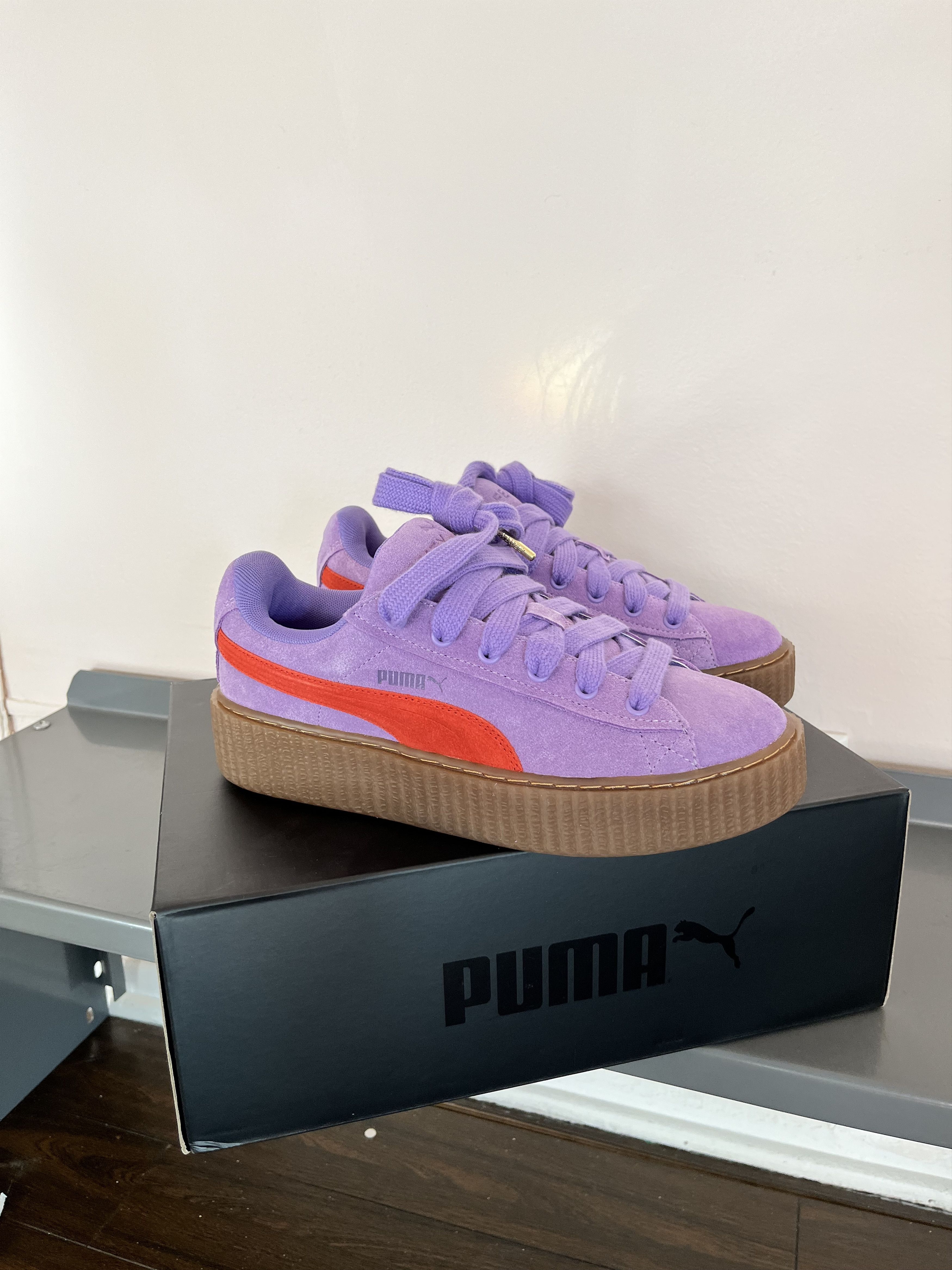Fenty × Puma Creeper Phatty Suede Sneakers Size US 7.5 / EU 40-41 - 5 Thumbnail