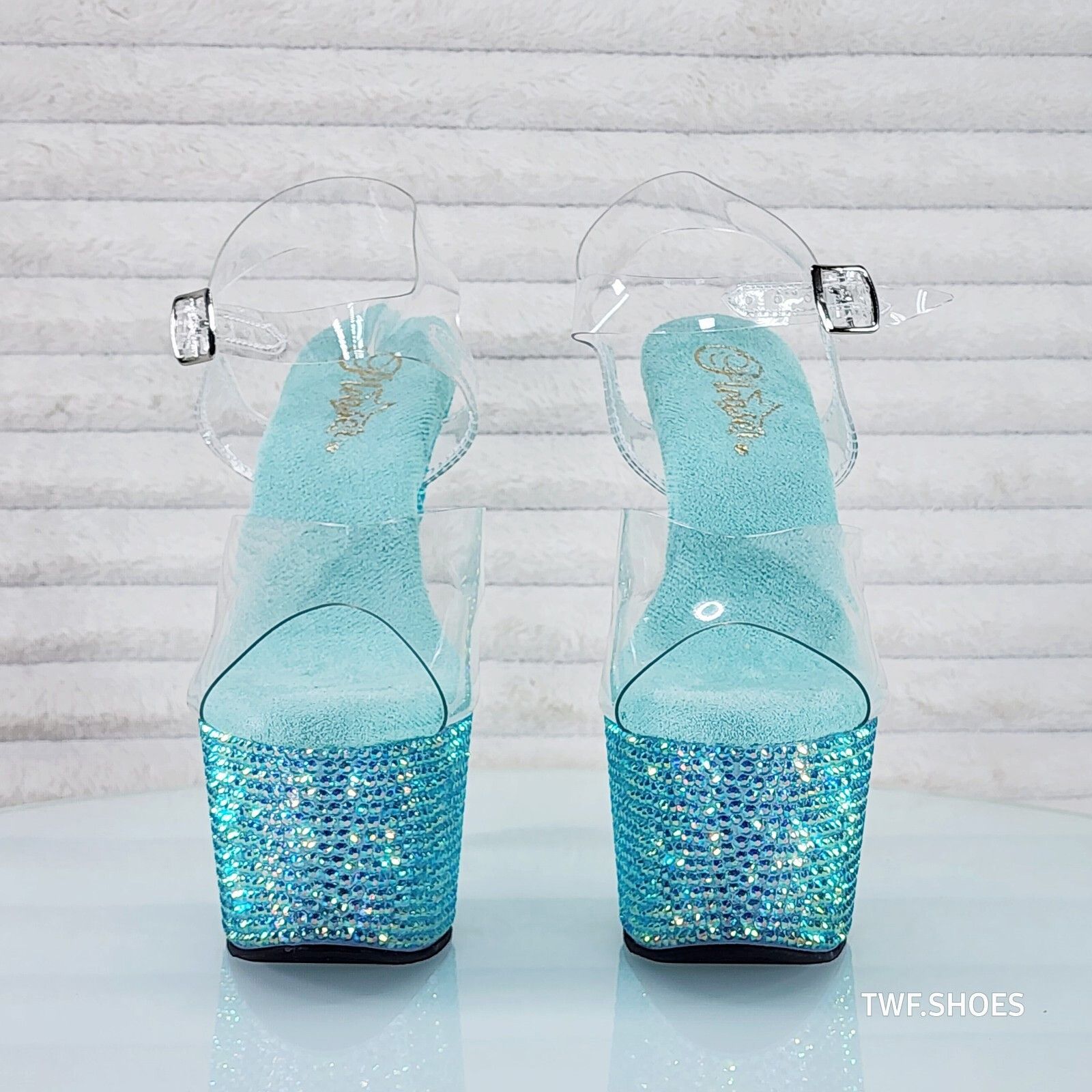 Other Bejeweled 708RS Rhinestone Platform 7" Stiletto High Heel Sh Size US 12 / IT 42 - 6 Thumbnail