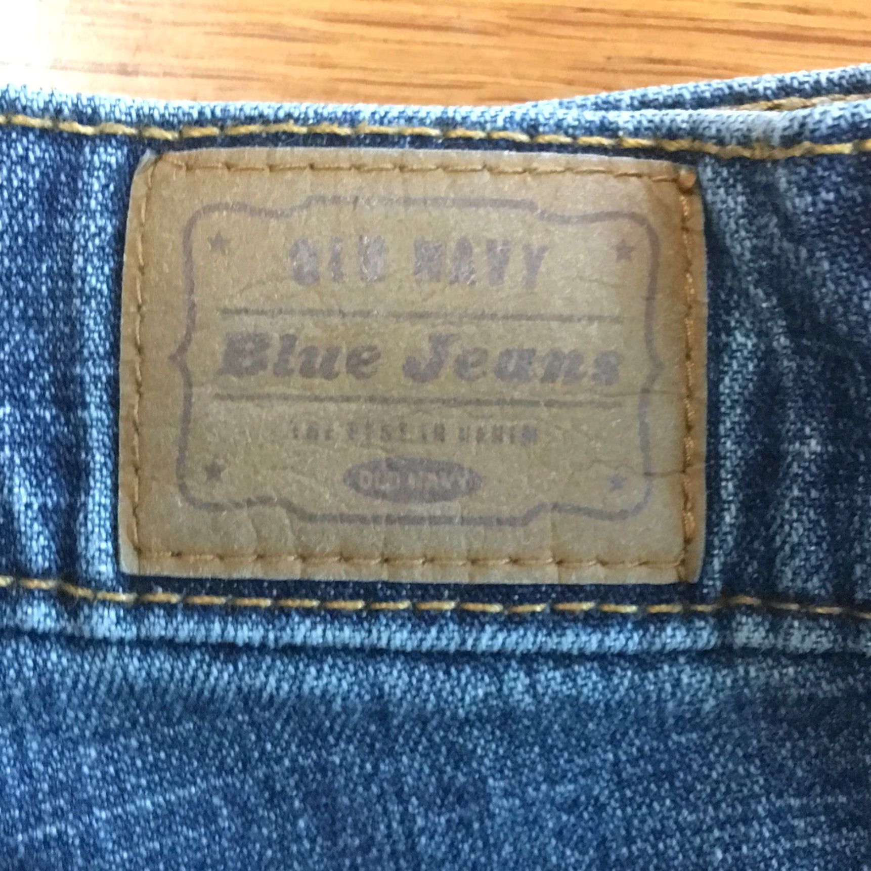 Old Navy Old Navy Womens Stretch Low Waist Mid Rise Casual Blue Denim Jeans Size 16 Short Size 38" / US 16 / IT 52 - 7 Thumbnail