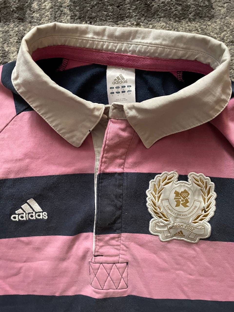 Adidas × Vintage Adidas Men’s Striped Rugby Polo Shirt Size US M / EU 48-50 / 2 - 3 Thumbnail