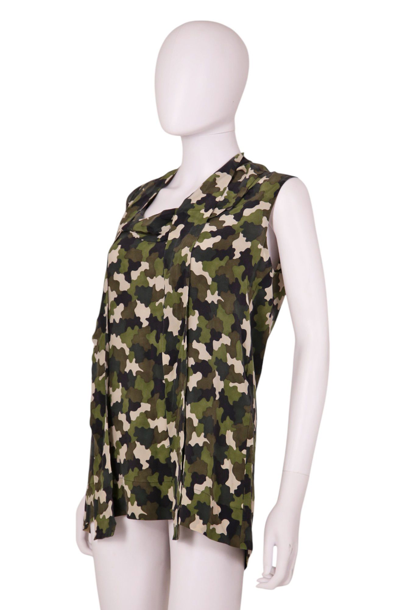 Prada Pre - Fall 2010 Camo Sleveless Tank Top Size M / US 6-8 / IT 42-44 - 3 Thumbnail