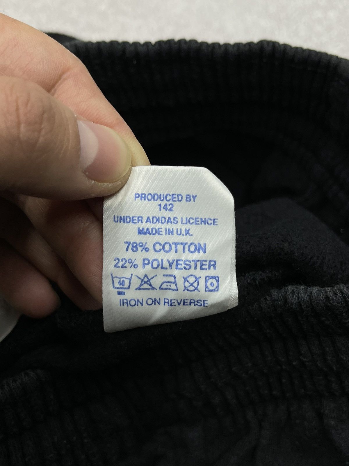 Rare Vintage Adidas Sweatpants Black License Made in UK Y2K