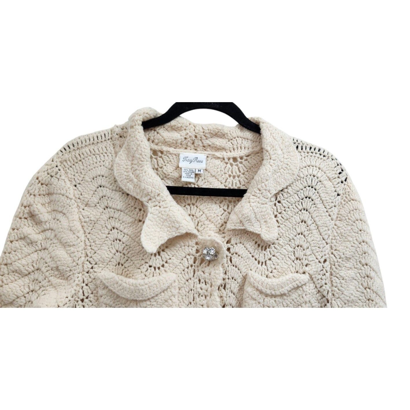 Anthropologie Tracy Reese for Anthropologie Crochet Occasion Cardigan M Size M / US 6-8 / IT 42-44 - 5 Thumbnail