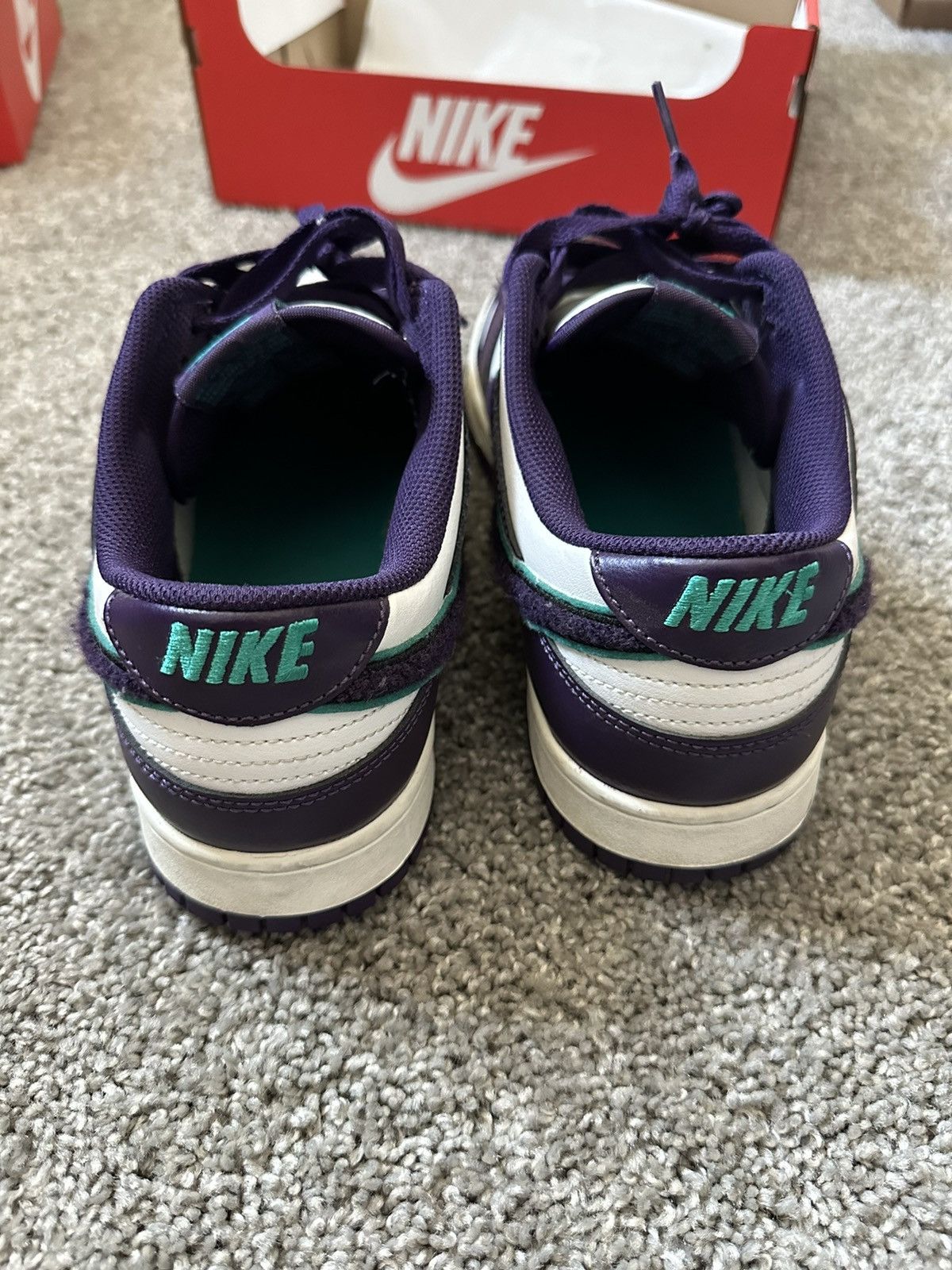 Nike Nike Dunk Low Retro “Chenille Swoosh” Size US 12 / EU 45 - 4 Thumbnail