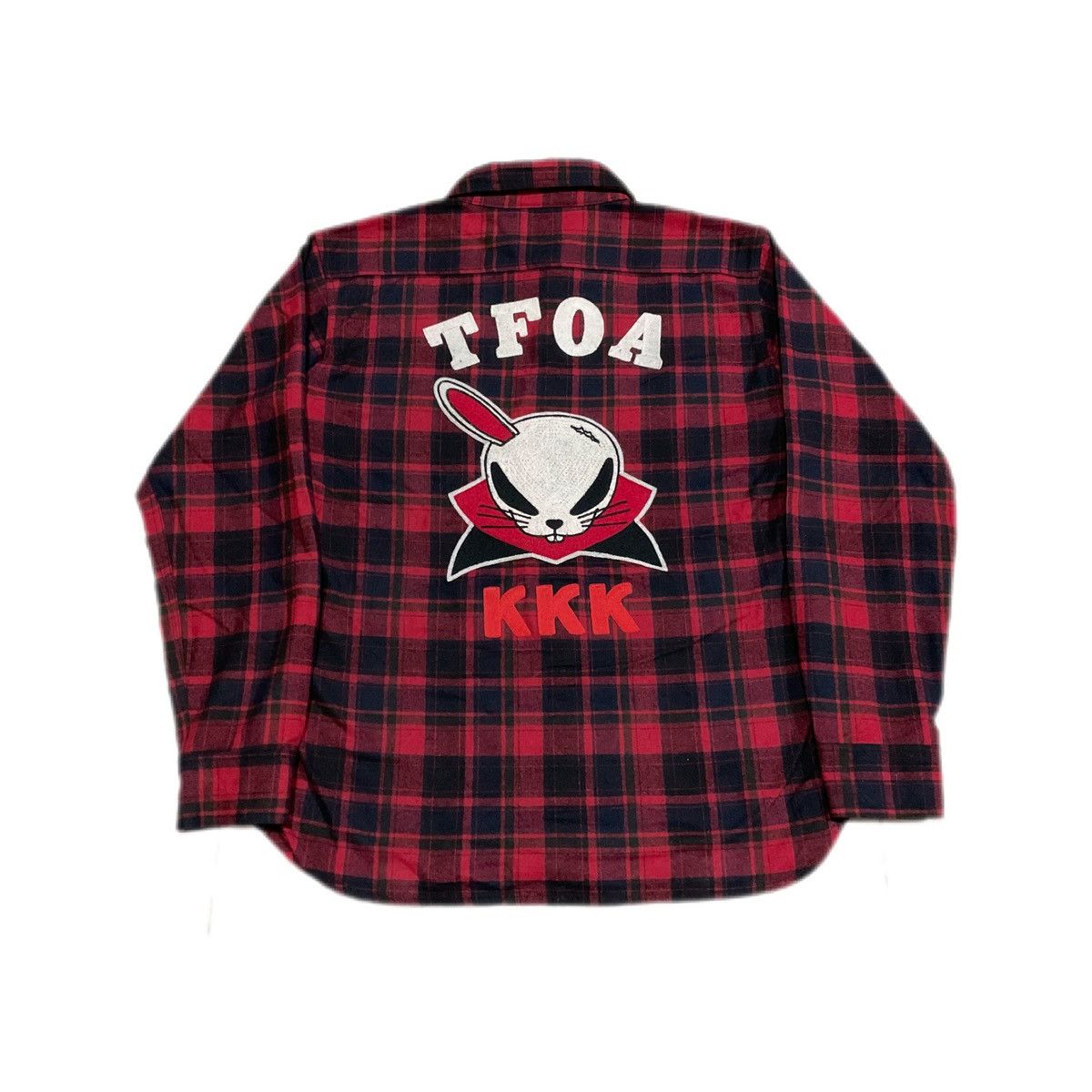 Hysteric Glamour × Japanese Brand × Seditionaries 🔥Sick Y2K Vintage Crows Flannel Shirt TFOA KKK Size US XL / EU 56 / 4 - 1 Thumbnail