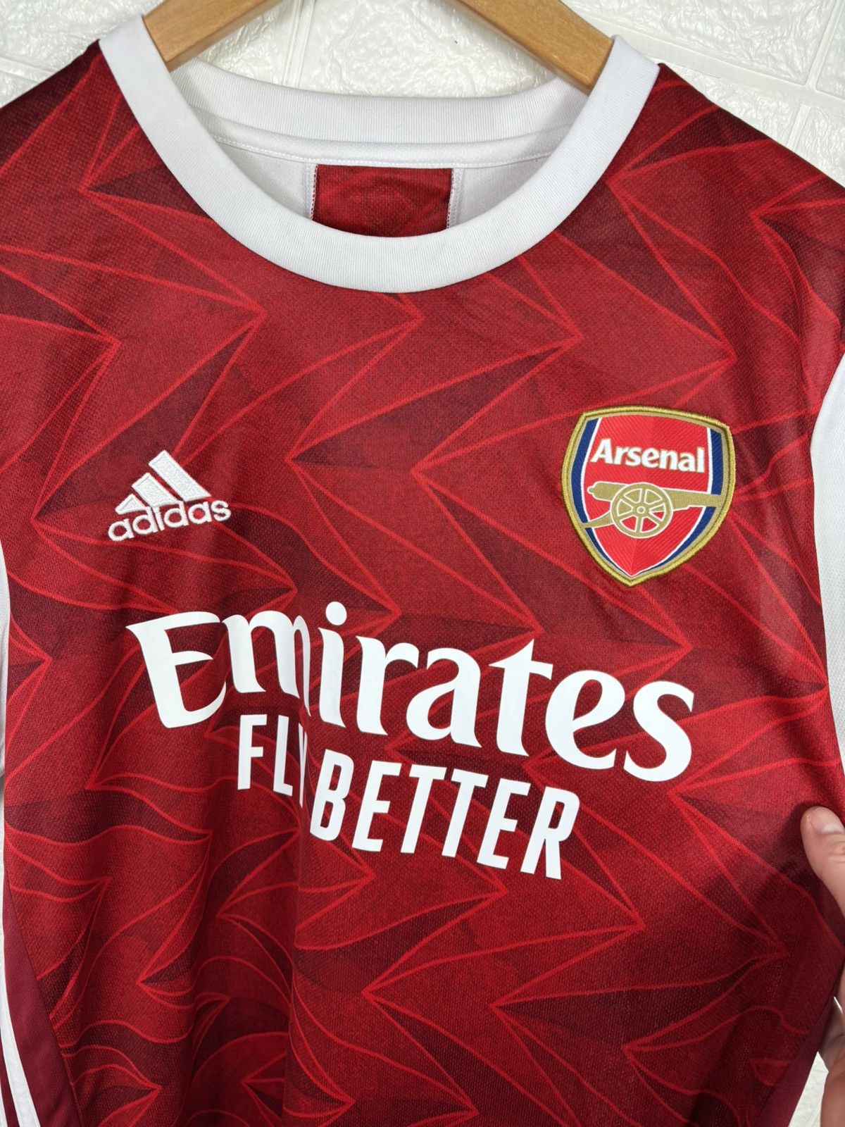 Adidas ARSENAL LONDON 2020 2021 HOME FOOTBALL SHIRT SOCCER JERSEY Size US L / EU 52-54 / 3 - 7 Thumbnail