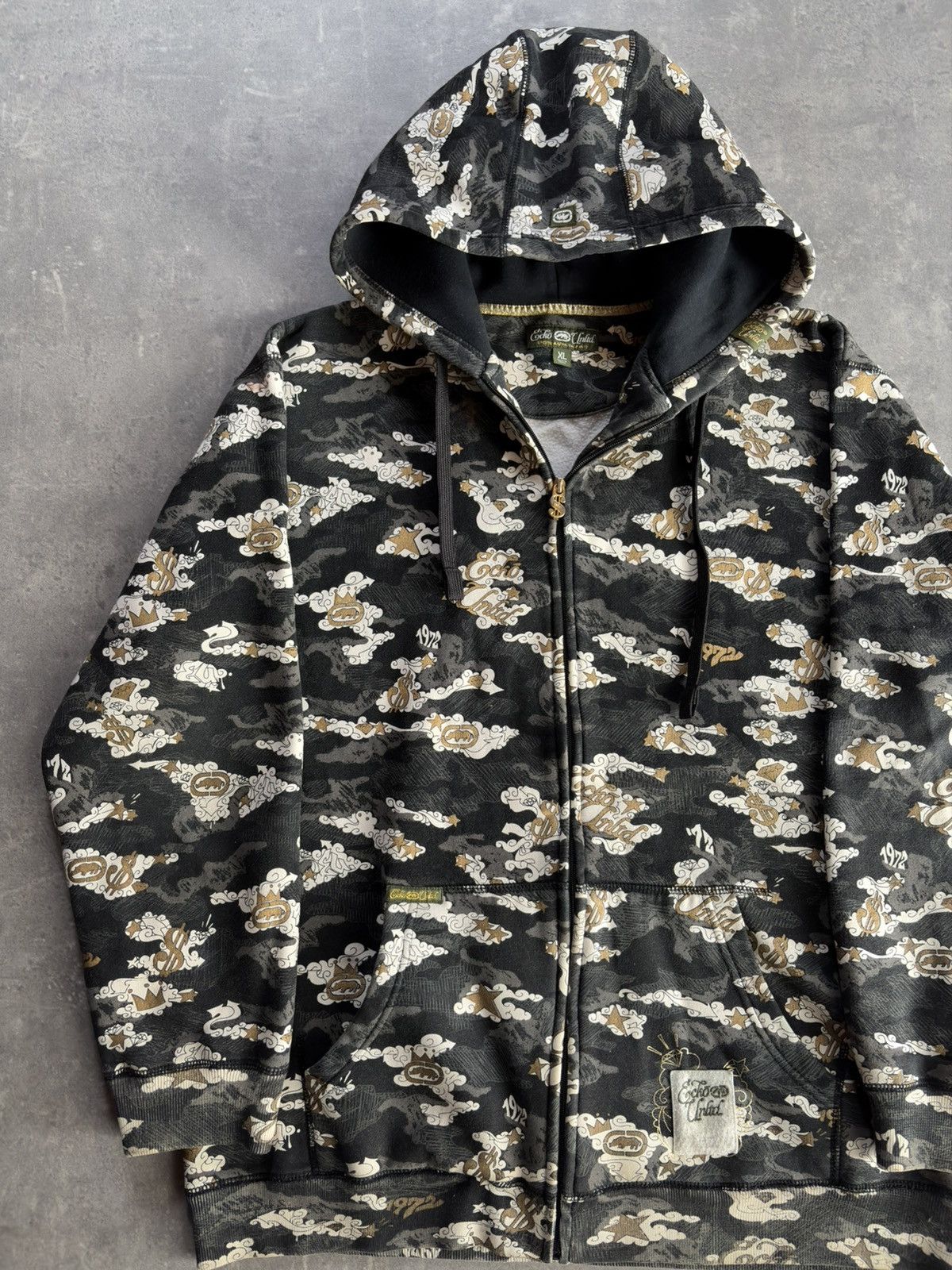 Ecko Unltd. Ecko Unltd Dollar Money AOP Baggy Zip Hoodie XL XXL Size US XL / EU 56 / 4 - 3 Thumbnail