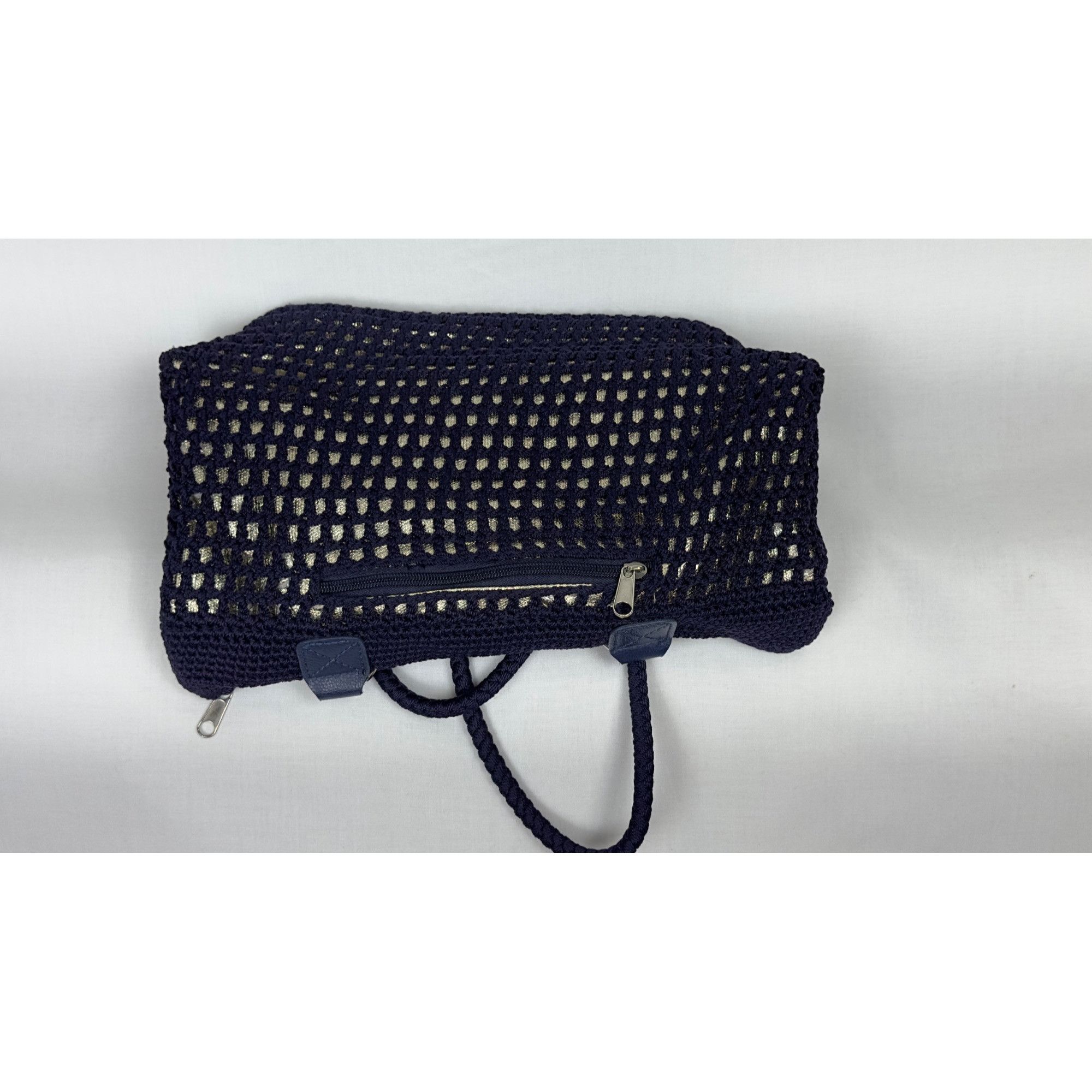 The Sak The Sak Navy Crochet Tote Bag With Zipper Pocket & Shoulder Size ONE SIZE - 10 Thumbnail