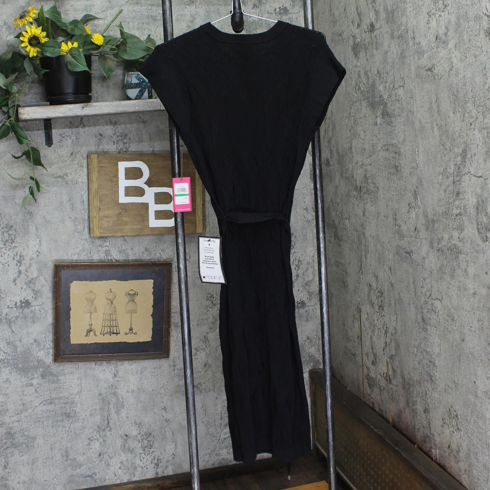 Vince Camuto Nwt Vince Camuto Womens Cap-sleeve Midi Dress Black L Size L / US 10 / IT 46 - 2 Thumbnail