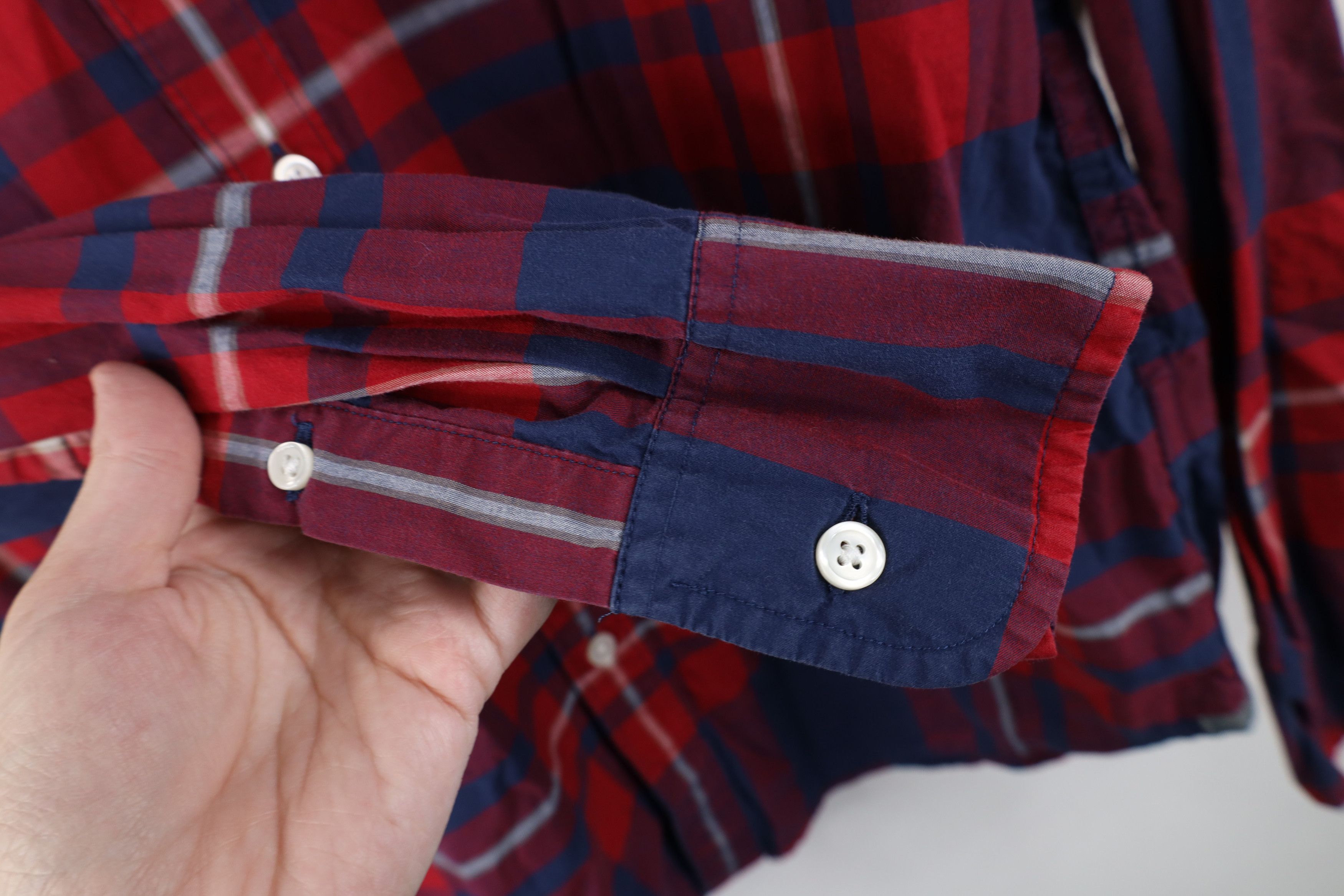 J.Crew J Crew Tartan Plaid Collared Button Down Shirt Red Cotton Size US M / EU 48-50 / 2 - 8 Thumbnail