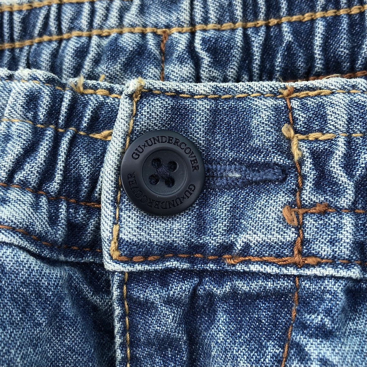 Undercover Undercover x GU Denim Convertible Wide Cargo Pants Size US 34 / EU 50 - 20 Thumbnail