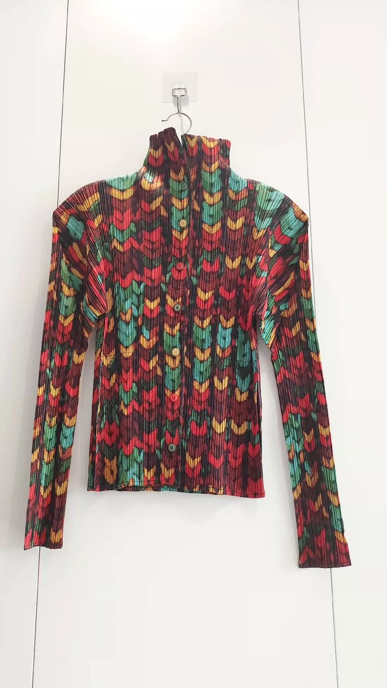 Issey Miyake Issey Miyake size:3 A vintage wheat ear cardigan jacket Size M / US 6-8 / IT 42-44 - 1 Thumbnail