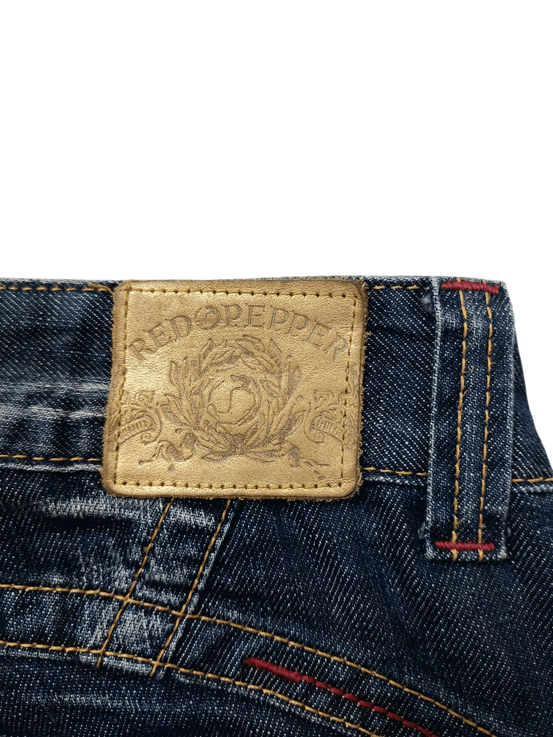 Vintage 🔥Red Pepper Jeans Flare Union Jack Style Size 28" / US 6 / IT 42 - 8 Thumbnail