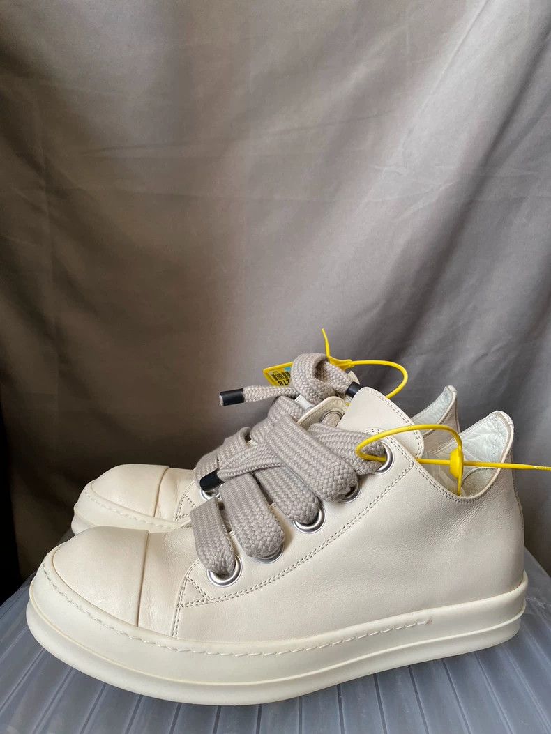 Rick Owens Rick Owens 24SS Low-Top White Sneakers-yf Size US 9 / EU 42 - 1 Thumbnail