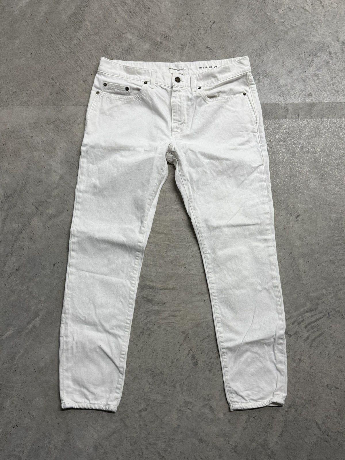 Saint Laurent White Jeans | Grailed