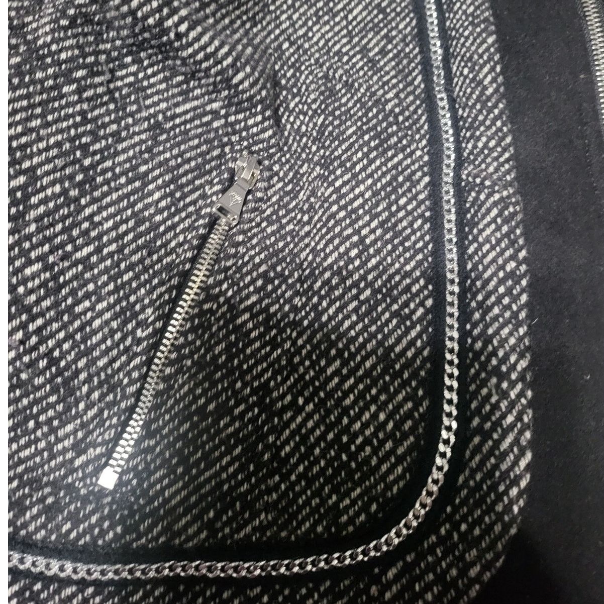 Guess Guess Wool Blend Black & White Jacket Zipper Metal Trim - XL Size XL / US 12-14 / IT 48-50 - 4 Thumbnail