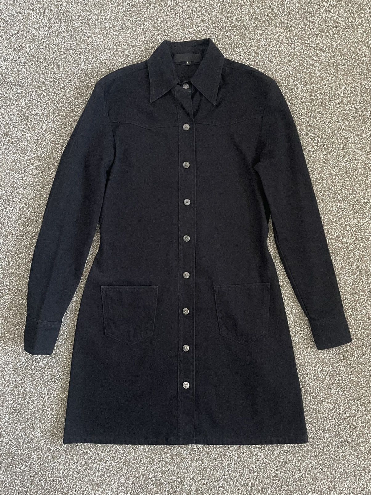 Chrome Hearts Chrome Hearts 1/1 Cross Patched Denim Coat Size L / US 10 / IT 46 - 2 Thumbnail