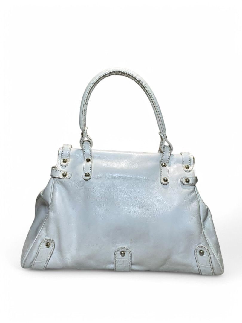 Fendi Fendi - Selleria White Leather Handbag Shoulder Bag Charm Size ONE SIZE - 2 Thumbnail