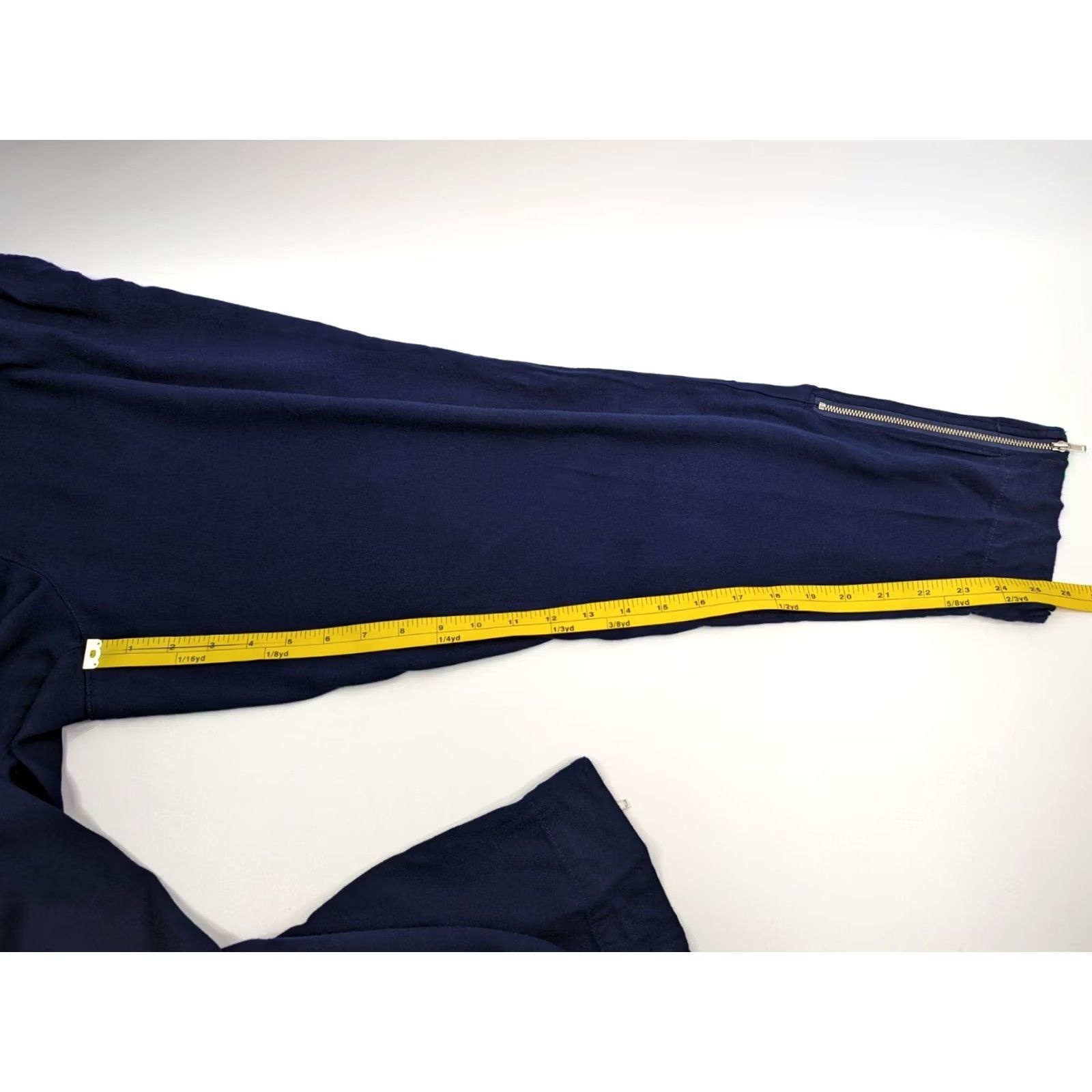 Soft Surroundings Soft Surroundings Pants Women's Regular Skinny Pull On Navy Blue Rayon Blend Stretch Knit Size Medium Size 32" / US 10 / IT 46 - 6 Thumbnail