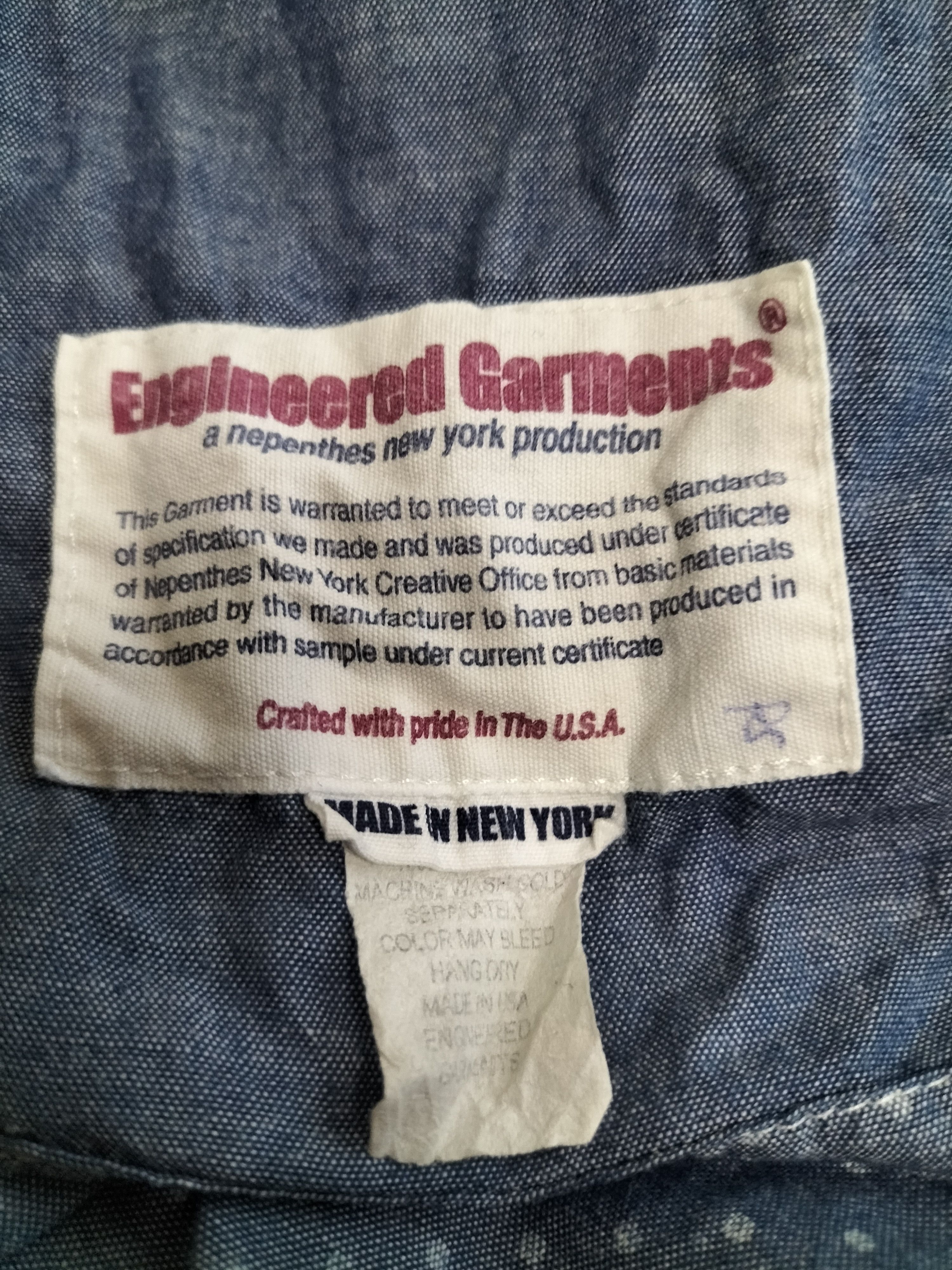Engineered Garments Engineered garments x nepenthes popover shirt Size US M / EU 48-50 / 2 - 9 Thumbnail