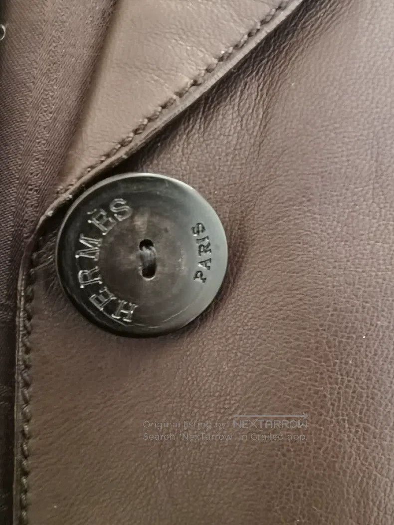 Hermes Hermes Sheepskin Deep Brown Leather Jacket Size XS / US 0-2 / IT 36-38 - 5 Thumbnail