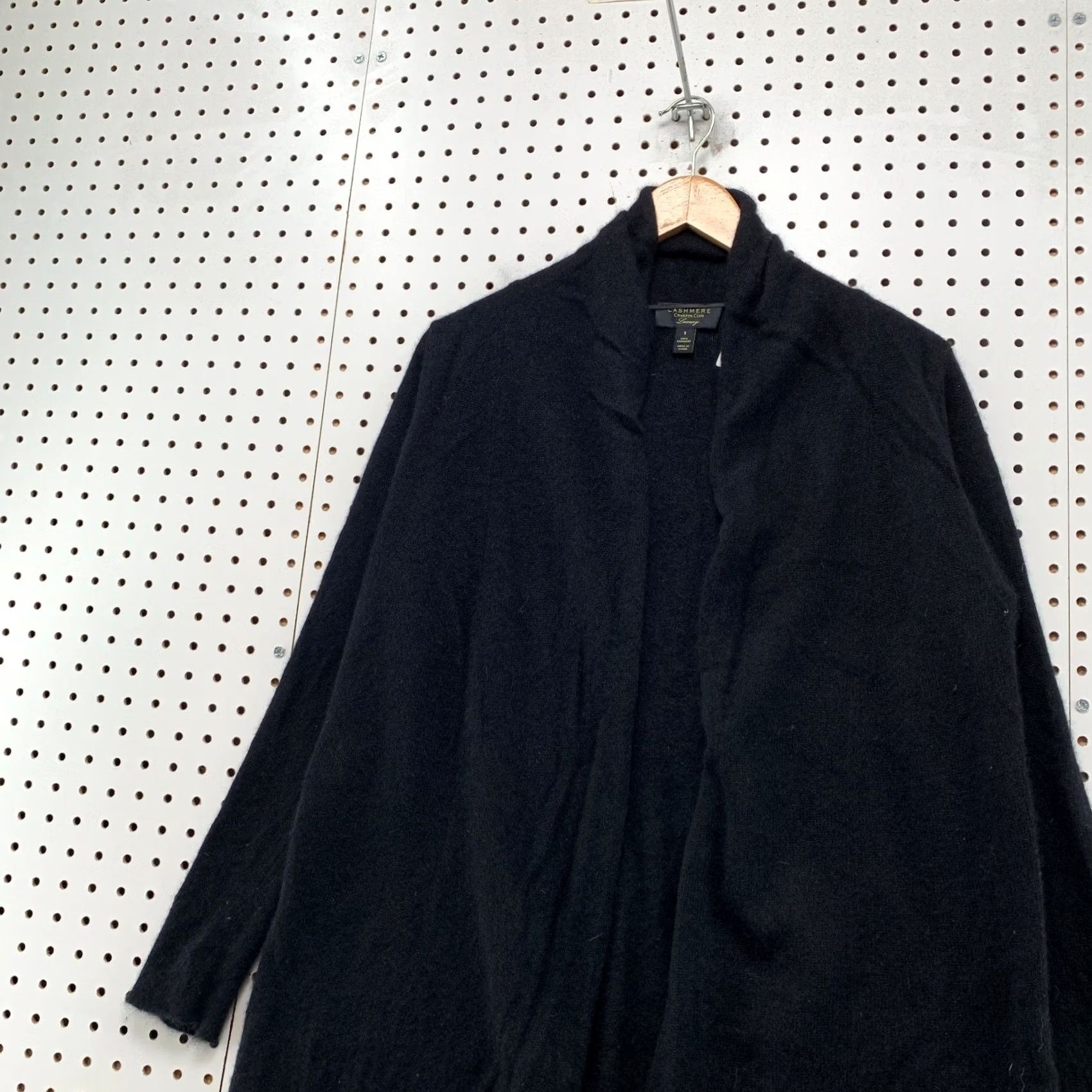 Charter Club Charter Club Cardigan Sweater Womens Small Black 100% Cashmere Open Front Cardigan Winter Fall Spring Men/Women Size S / US 4 / IT 40 - 6 Thumbnail