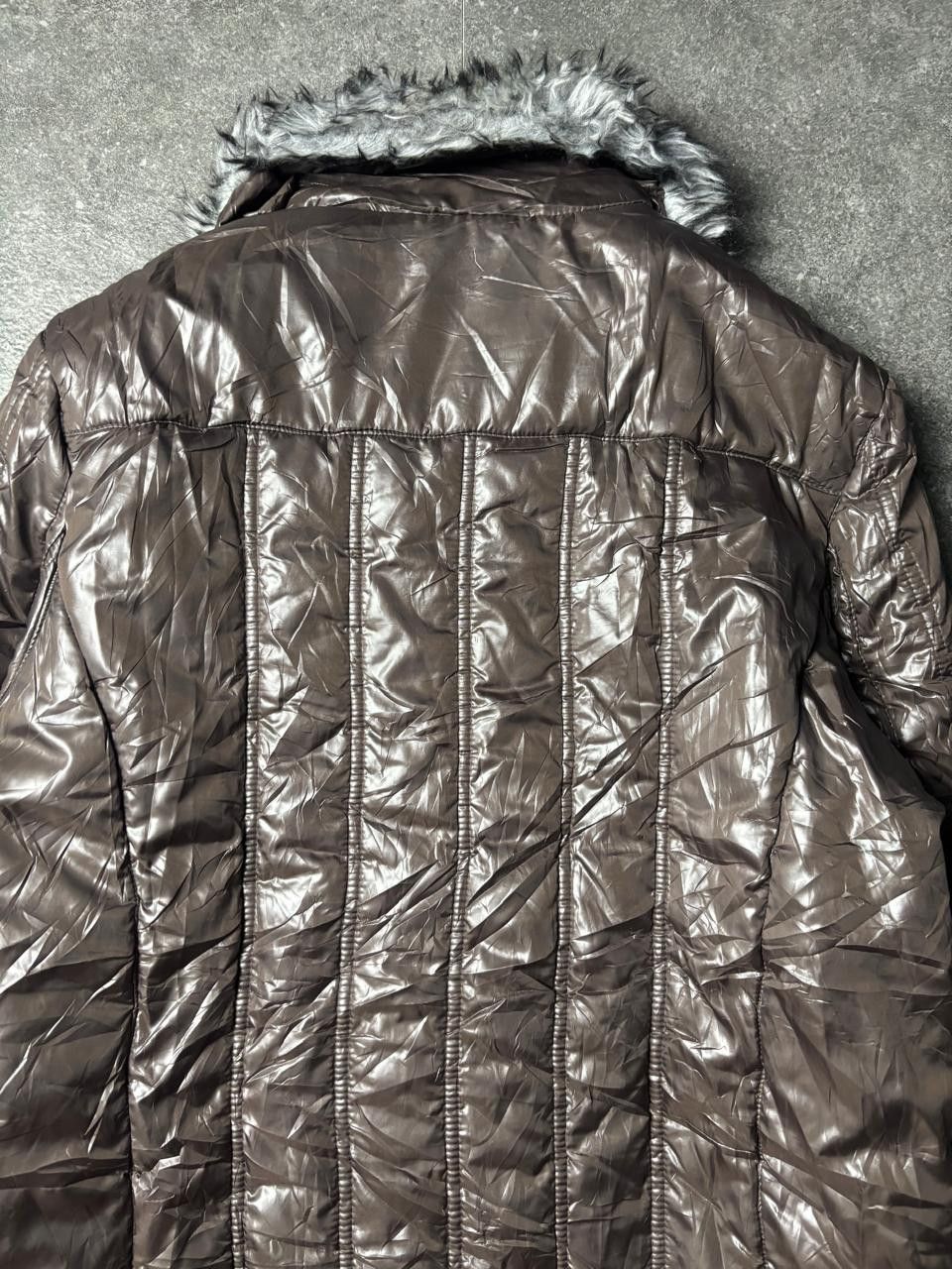 Japanese Brand 2000s Spinach Vkei Racoon Fur Warm Padded Jacket Size US M / EU 48-50 / 2 - 9 Thumbnail