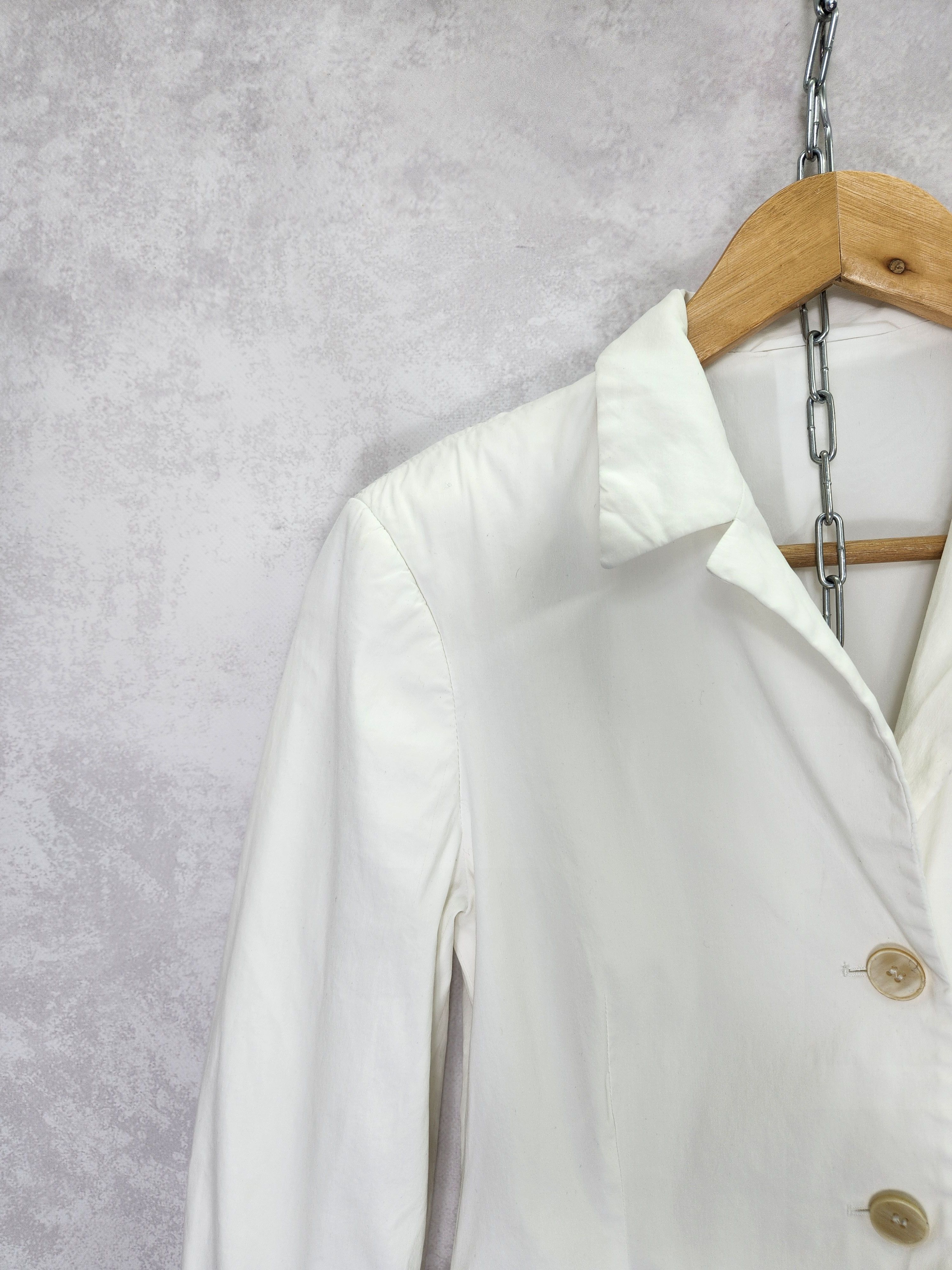 Jil Sander Jil sander white button ups cotton nylon blazer size 34 Size XS / US 0-2 / IT 36-38 - 4 Thumbnail