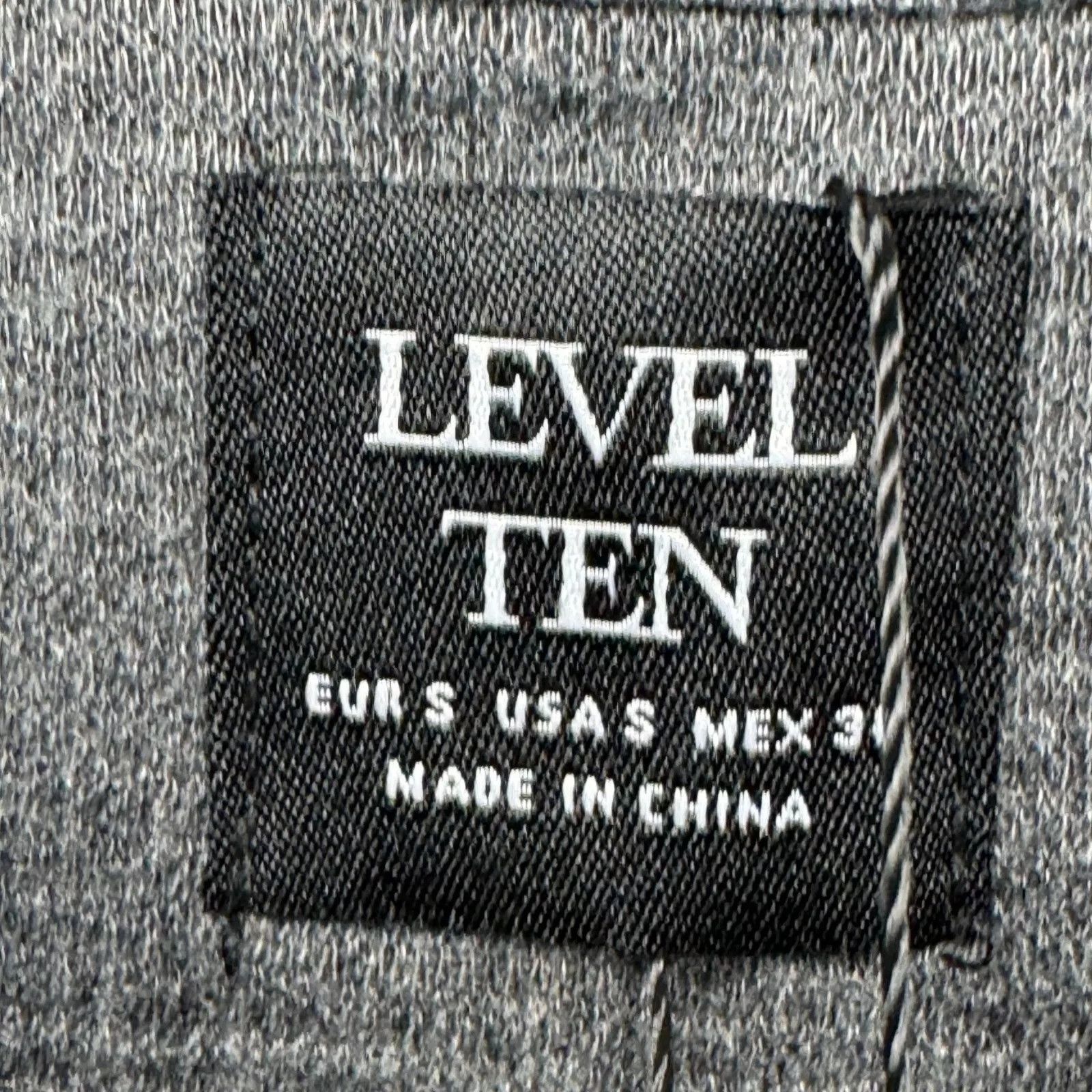 Designer Level Ten Men Minimalist Long Sleeve Knit Tee New Small Size US S / EU 44-46 / 1 - 2 Thumbnail