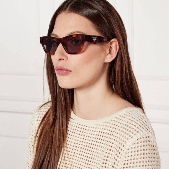 Prada Prada PRB09S 15W03N Sunglasses Classic Tortoise Butterfly Size ONE SIZE - 3 Thumbnail